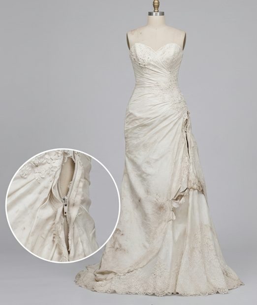 Wedding Dress Restoration Before