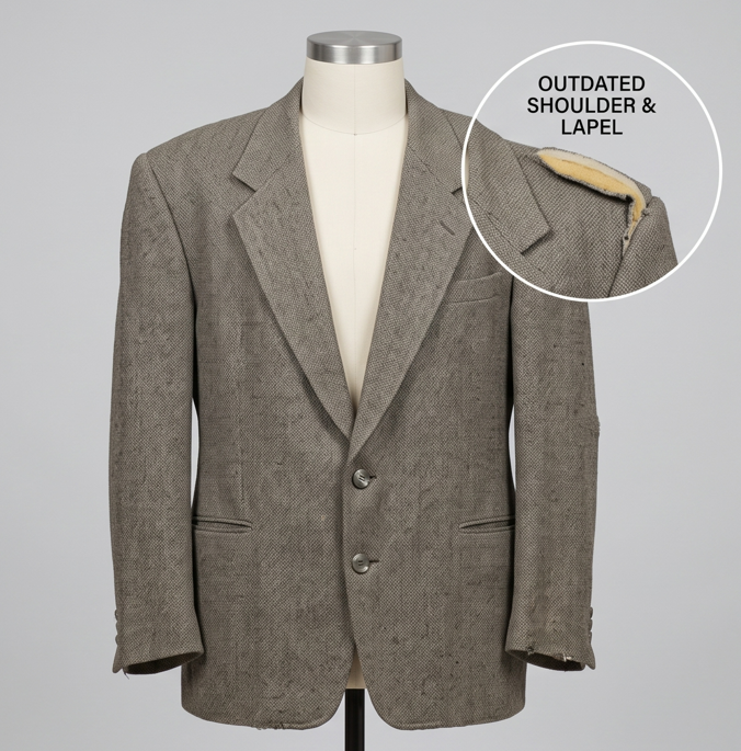 Vintage Suit Modernization Before